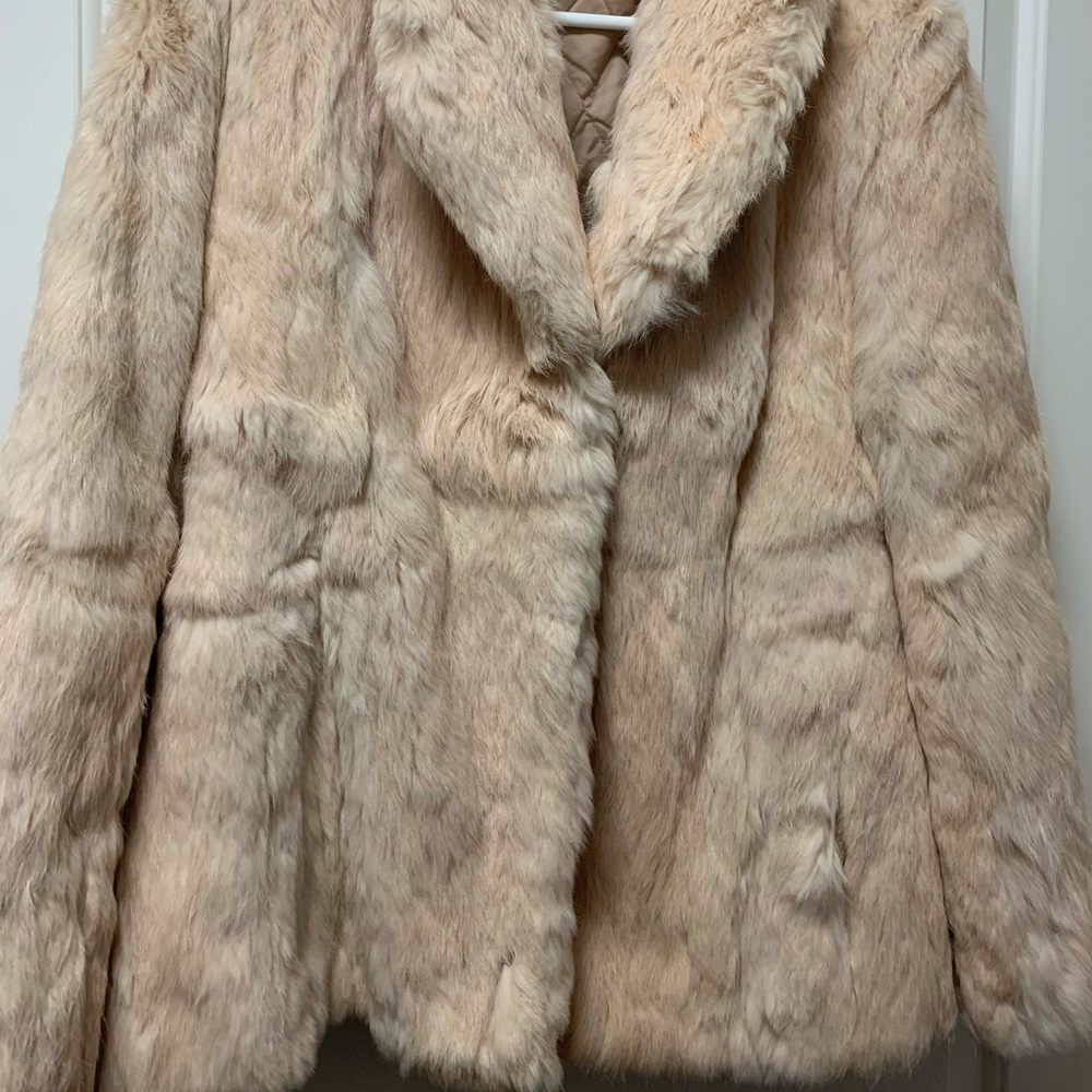 Real rabbit fur jacket